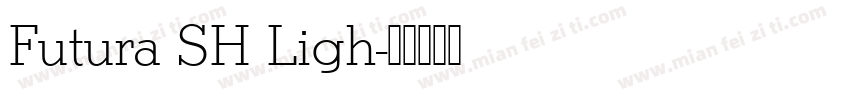 Futura SH Ligh字体转换